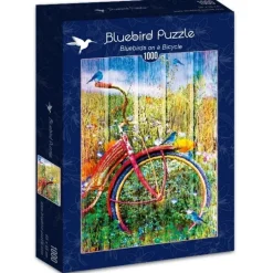Bluebird Puzzle: Bluebirds on a Bicycle (1000)