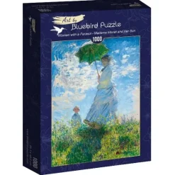 Bluebird Puzzle: Claude Monet - Woman with a Parasol, Madame Monet and Her Son (1000)
