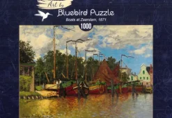Bluebird Puzzle: Claude Monet - Boats at Zaandam, 1871 (1000)