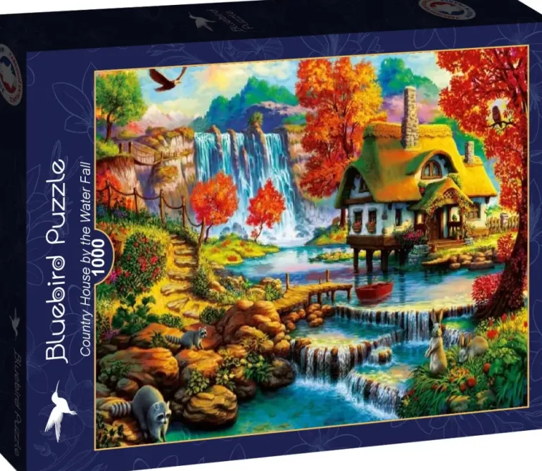 Bluebird Puzzle: Country House by the Water Fall (1000)