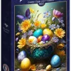 Bluebird Puzzle: Easter Eggs and Flowers (500)
