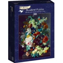 Bluebird Puzzle: Jan Van Huysum - Still Life with Flowers and Fruit, 1715 (1000)