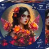 Bluebird Puzzle: Round - Mysterious Beauty (501)