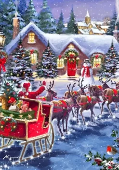 Bluebird Puzzle: Santa and Sleigh (1000)