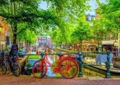 Bluebird Puzzle: The Red Bike in Amsterdam (1000)