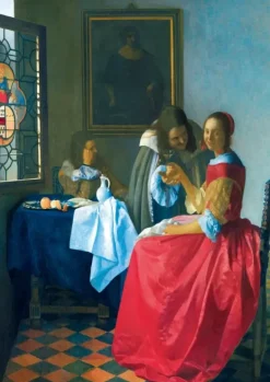 Bluebird Puzzle: Vermeer - The Girl with the Wine Glass, 1659 (1000)
