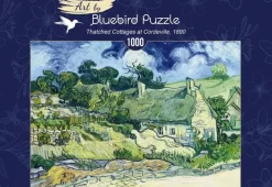 Bluebird Puzzle: Vincent Van Gogh - Thatched Cottages at Cordeville, 1890 (1000)