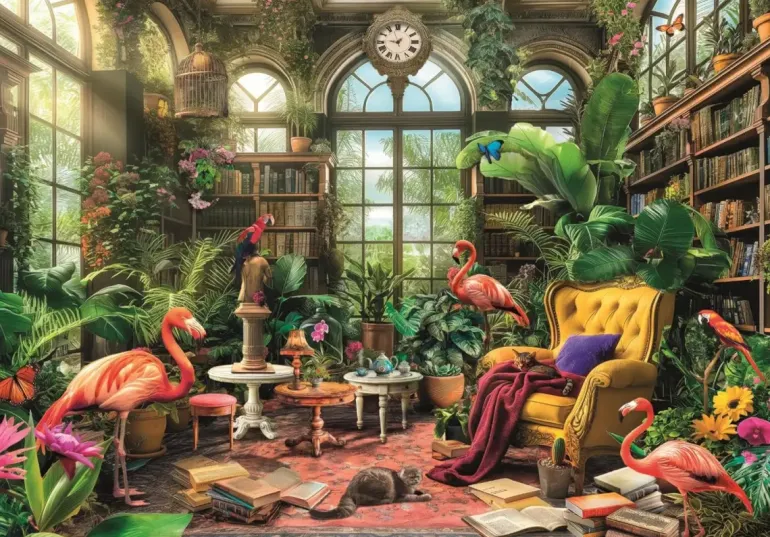 Clementoni: The Greenhouse Library (1000)