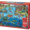 Cobble Hill: Doodle Town - Gone Fishing (1000)