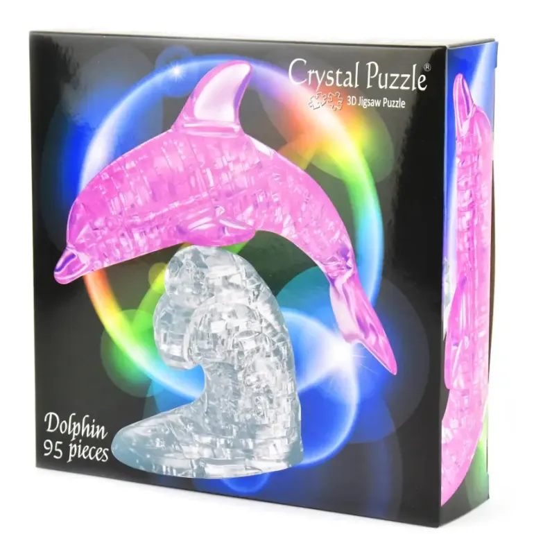 Crystal Puzzle: Dolphin - Pink (95)