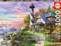 Educa: Dominic Davison - Lighthouse at Rock Bay (1000)