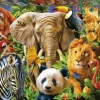 Educa: Wild Animal Collage (500)