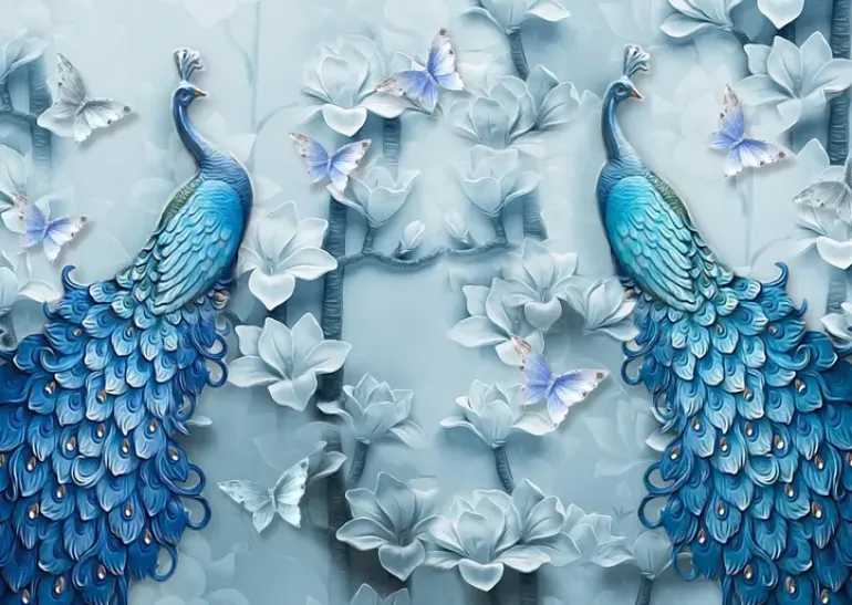 Enjoy: Blue Peacocks (1000)