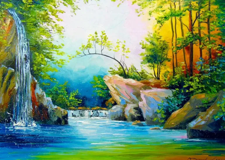 Enjoy: In the Woods near the Waterfall (1000)