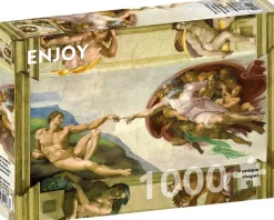 Enjoy: The Creation of Adam, Michelangelo Buonarroti (1000)