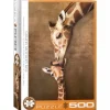 EuroGraphics: Large Pieces - Giraffe Mother's Kiss (500)