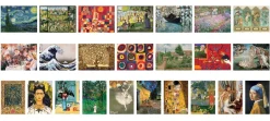 EuroGraphics: Pusselkalender - Fine Art Christmas (24x50)