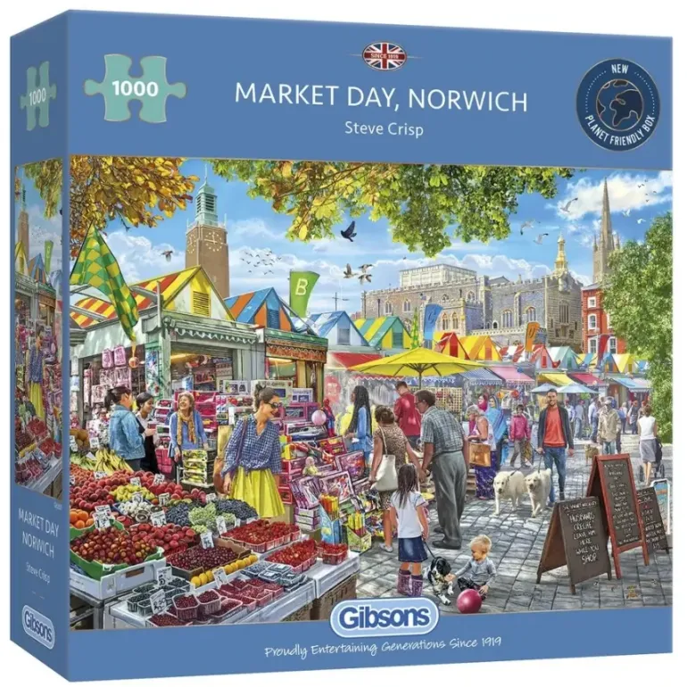 Gibsons: Steve Crisp - Market Day, Norwich (1000)