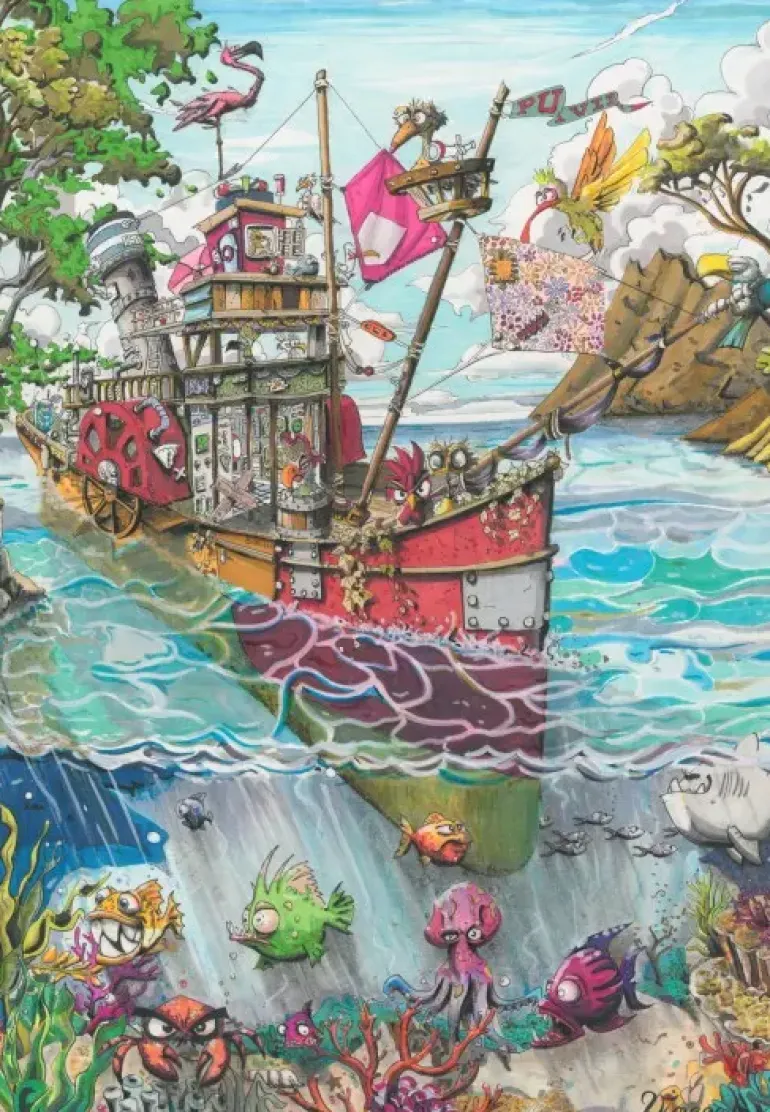 Grafika: Bird Island (1000)