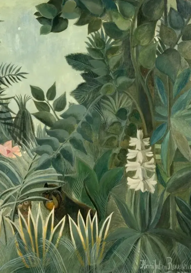 Grafika: Henri Rousseau - Equatorial Jungle, 1909 (1000)