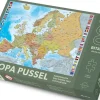Kartförlaget: Europakarta med svensk text och flaggor (500)