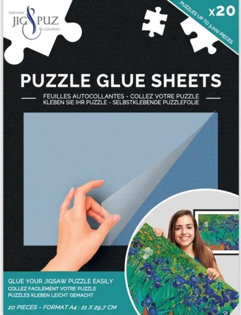 Puzzle Glue Sheets - Limark (20 st A4 för 3000 bitar) - Jig&Puz