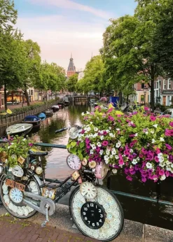Ravensburger: Bicycle and Flowers in Amsterdam (1000)