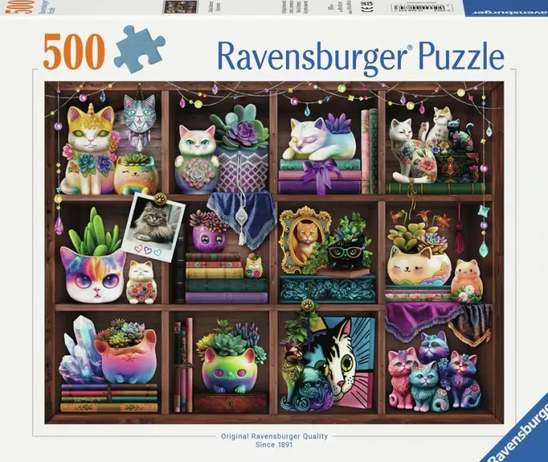 Ravensburger: Brigid Ashwood - Cubby Cats and Succulents (500)