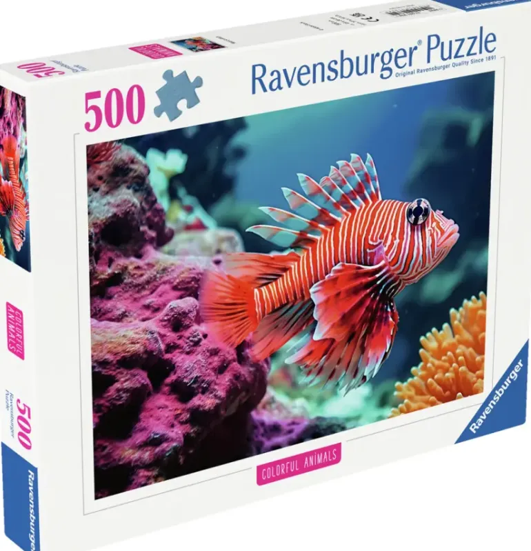 Ravensburger: Colorful Animals - Red Lionfish (500)
