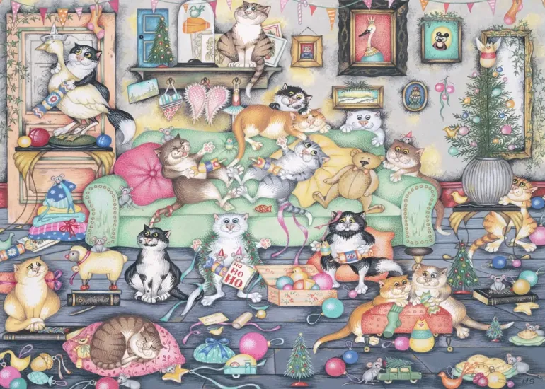 Ravensburger: Crazy Cats - Christmas Crackers (1000)