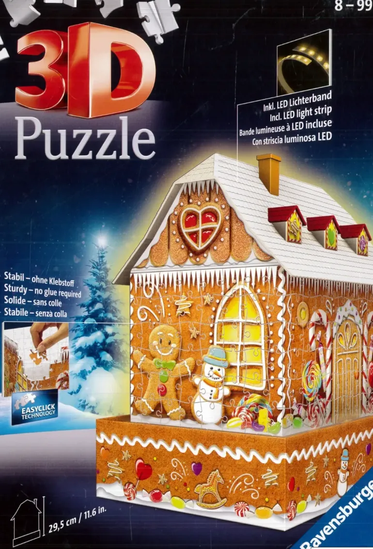 Ravensburger: 3D - Ginger Bread House - Night Edition (257)