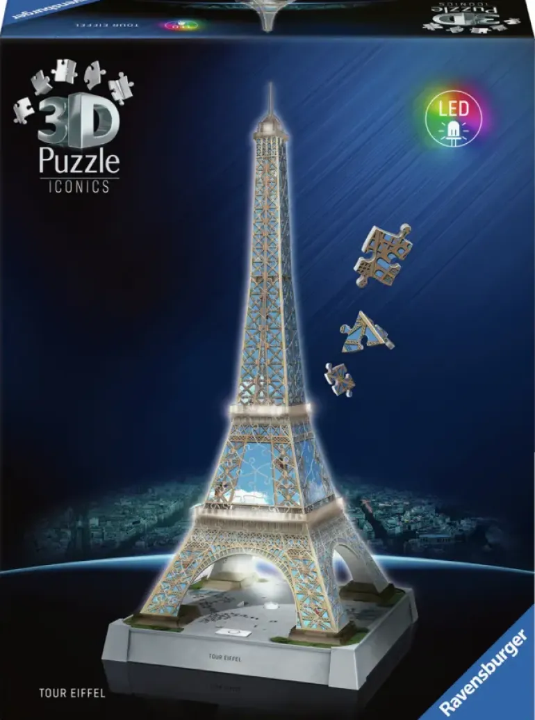 Ravensburger: 3D - Tour Eiffel, Led Light Edition (243)