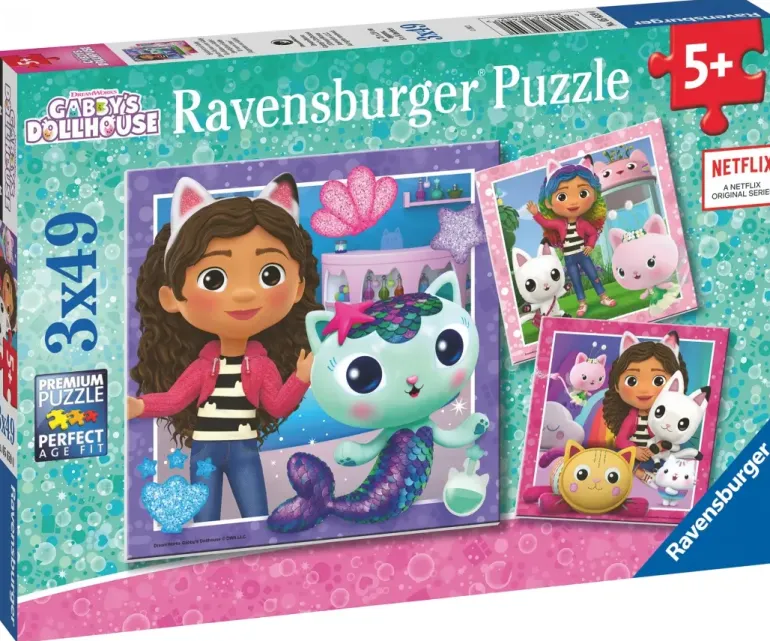 Ravensburger: Gabby's Dollhouse - It's Meow Time (3 x 49)