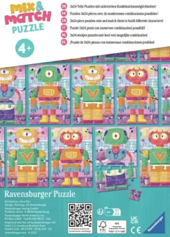 Ravensburger: Mix & Match - Build Your Robots! (3 x 24)