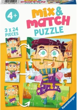 Ravensburger: Mix & Match - Colorful Clothes (3 x 24)