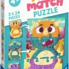 Ravensburger: Mix & Match - Cute Dinos (3 x 24)