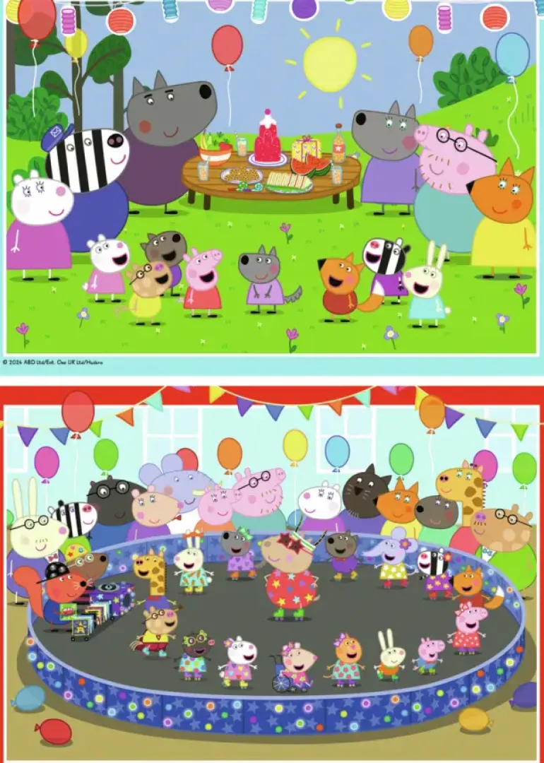 Ravensburger: Peppa Pig (Greta Gris) - It's Party Time! (2 x 24)