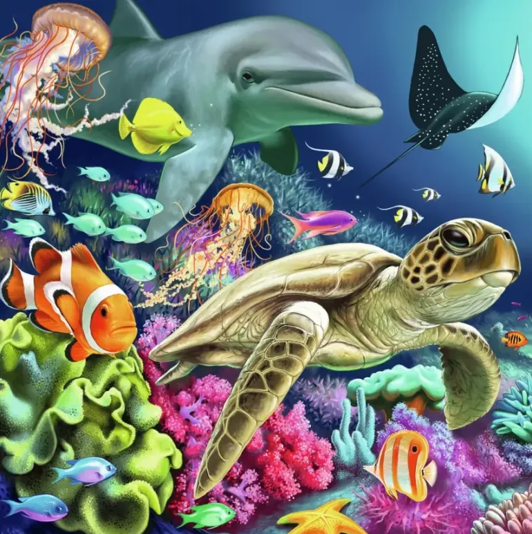 Ravensburger: Underwater Splendor (3 x 49)