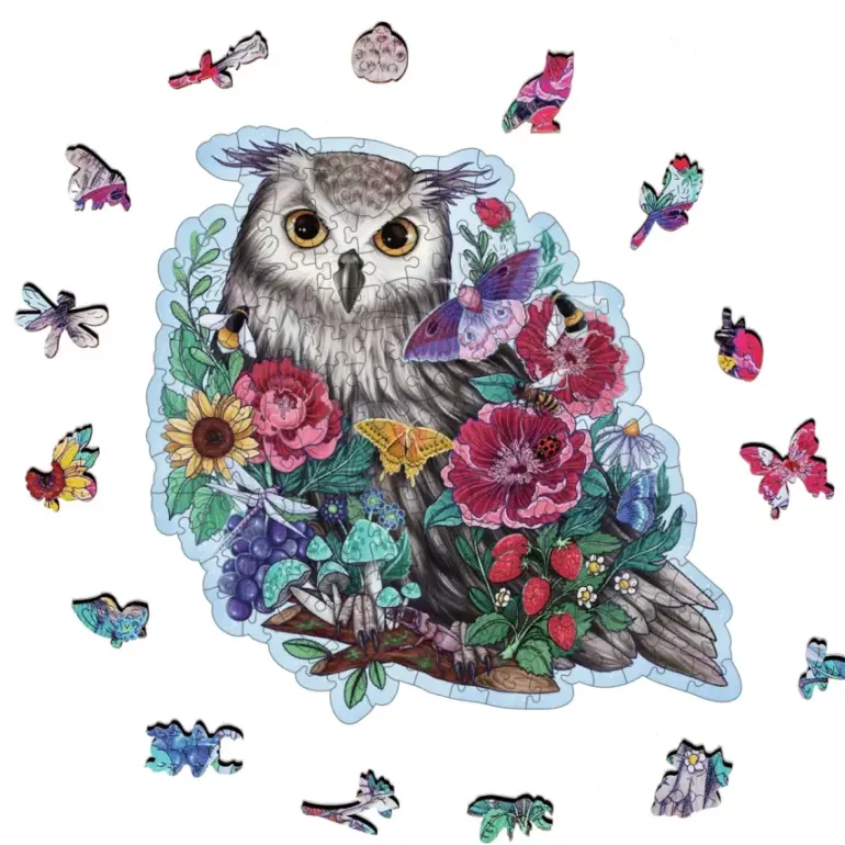 Ravensburger: Wooden Träpussel - Mysterious Owl (150)