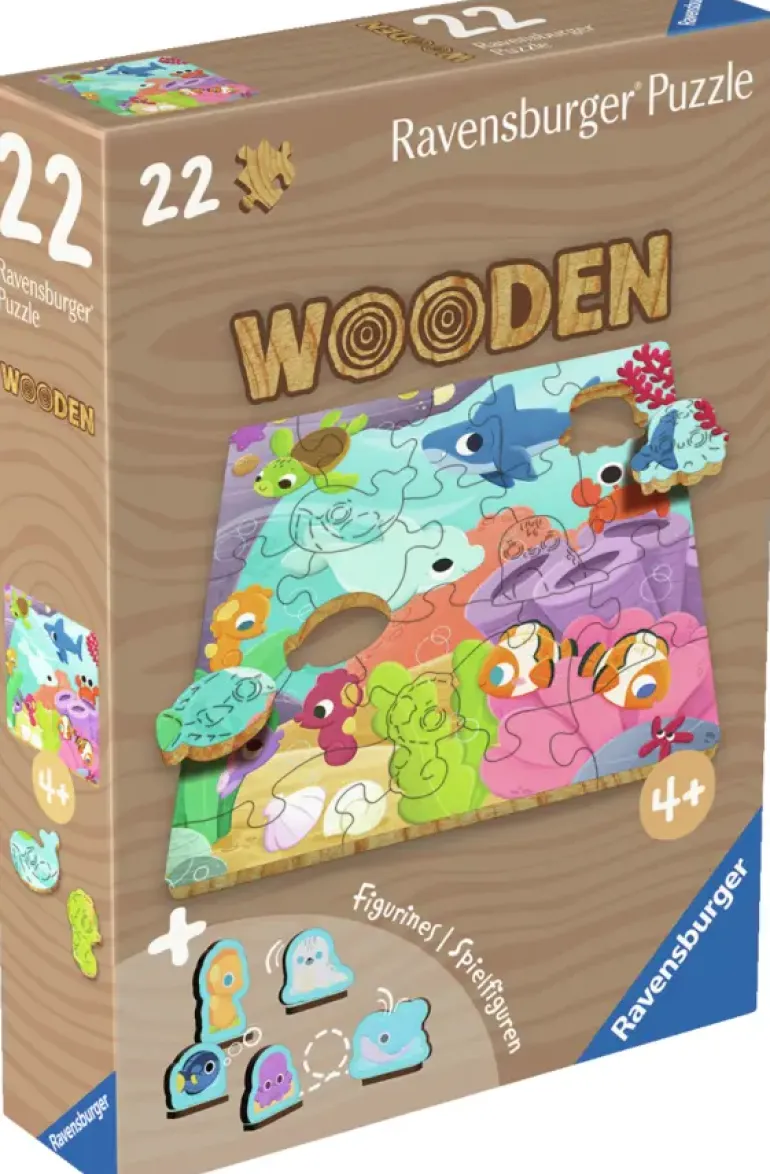 Ravensburger: Wooden Träpussel - Underwater Friends (22)