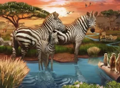 Ravensburger: Zebras at Waterhole (500)