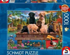 Schmidt: A Family of Dogs at the Lake (1000)
