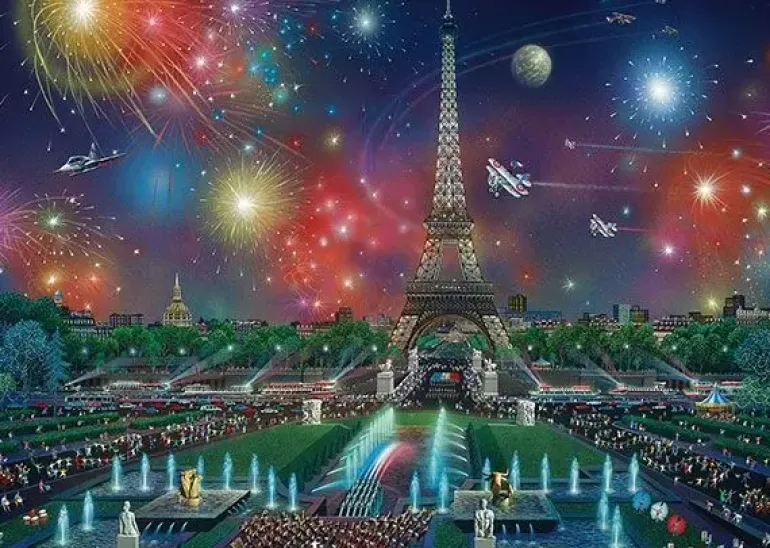 Schmidt: Alexander Chen - Fireworks at the Eiffel Tower (1000)