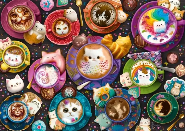 Schmidt: Brigid Ashwood - Coffee Art Kittens (500)