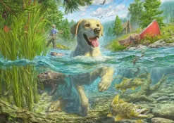 Schmidt: Mark Fredrickson - A Yellow Labrador Goes Fishing (1000)
