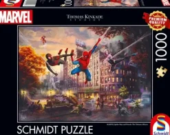 Schmidt: Thomas Kinkade Studios - Marvel, Spider-Man and Friends: The Ultimate Alliance (1000)
