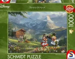 Schmidt: Thomas Kinkade Studios - Disney, Mickey and Minnie in the Alps (1000)