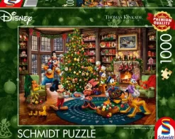 Schmidt: Thomas Kinkade Studios - Disney, Mickey and Minnie - Trimming the Tree (1000)