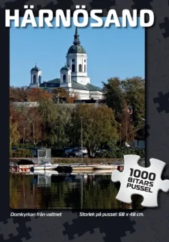 Svenskapussel: Härnösand - Domkyrkan från vattnet (1000)