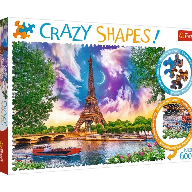 Trefl: Crazy Shapes! - Sky Over Paris (600)